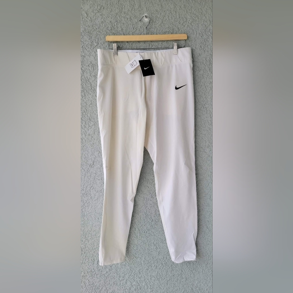 Nike men baseball pants size Large color white